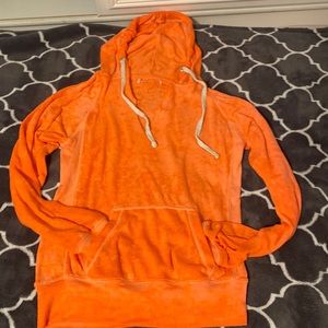 Neon orange sweatshirt